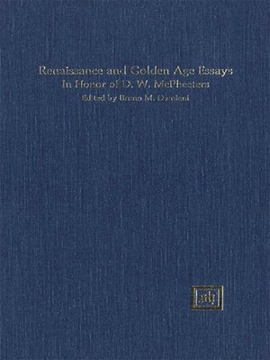 cover image of Renaissance and Golden Age Studies in Honor of D. W. McPheeters